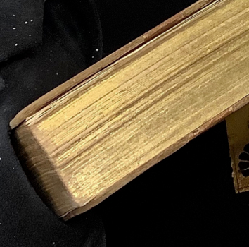 how to gold leaf book edges