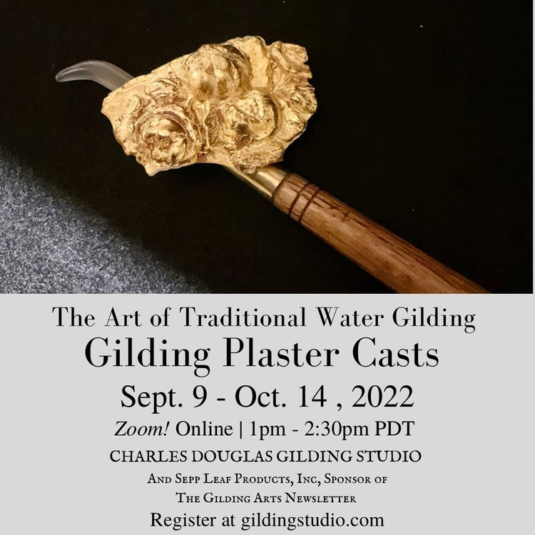 Traditional Water Gilding for Plaster Casts.
