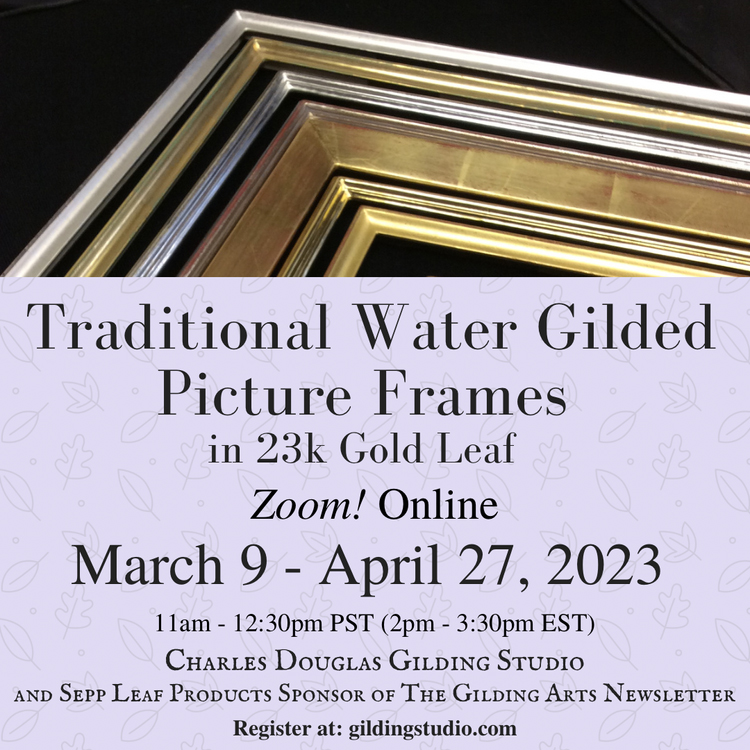 23kt gold Traditional Water Gilding for Picture Frames