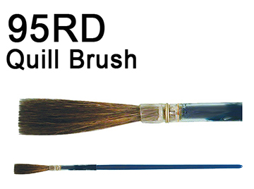 Quill brush for lettering