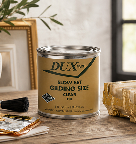 Oil size gilding adhesive