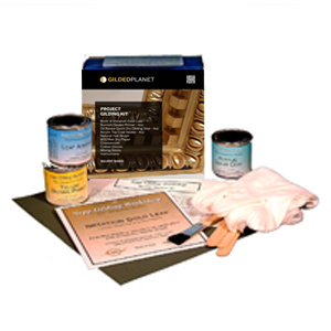 Imitation gold leaf kit with oil size