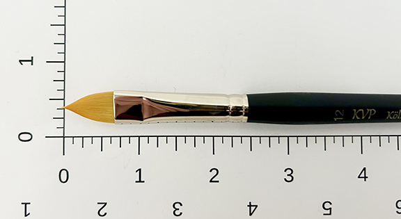 Kolner brush for applying Instacoll to the gilt surface