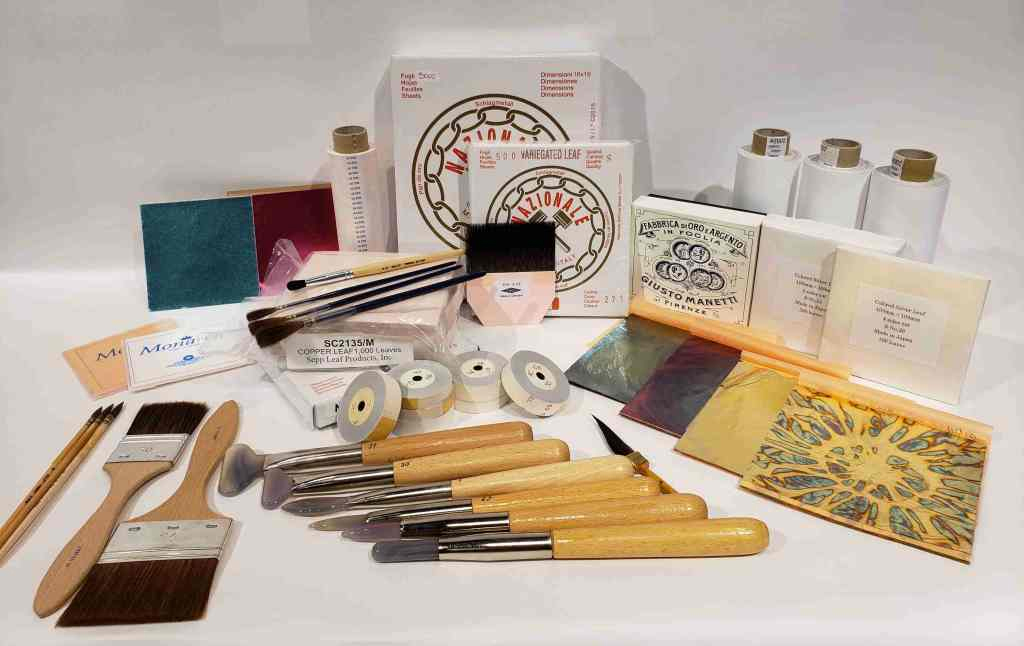 Gilding materials and gold leaf