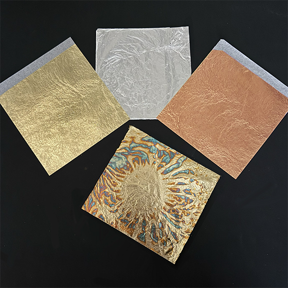 Imitation gold and metal leaf