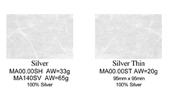 ULTNICE Silver Leaf Sheets Imitation Silver Foil for Crafts Gilding  Crafting 100 Sheet