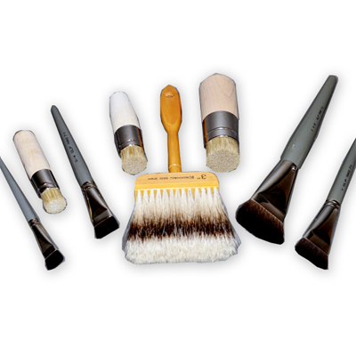 Gilding Brush 3 Large Types Goat Hair Brush Sweep Mop for Gold Leaf Sheet Sweeper Painting Coloring Brush 