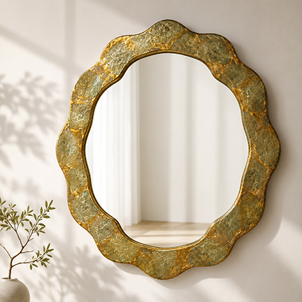 How to apply variegated metal leaf