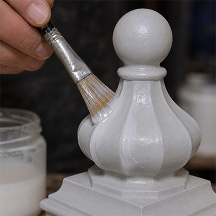 Using Silver leaf with water based size
